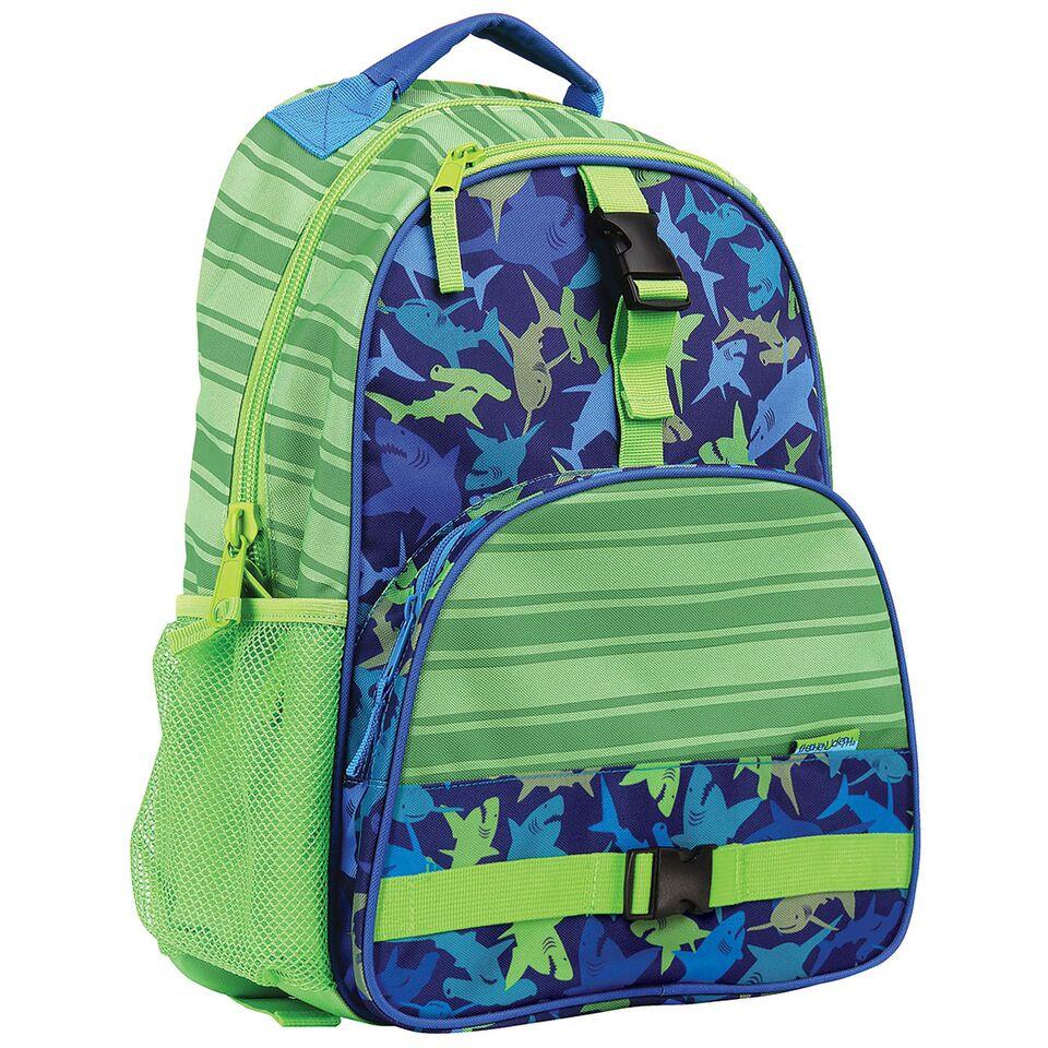 Shark shop print backpack